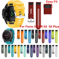 26mm wristband For Garmin Fenix 5X/6X/Fenix 3/Fenix 3 HR Silicone Sport watchband strap Replacement fashion smart Accessories