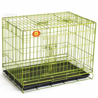 Wrought Iron Dog Cages Large Space Dog House Indoor Teddy Dog Cage Cat Cage Rabbit Cage Folding Pet Cages for Small Medium Dogs