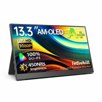 Intehill 便攜式顯示器13.3英寸OLED電腦外接分屏SWitch便攜屏PS5