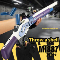 M1887 Shell Throwing Soft Bullet Gun Weapon Gun For Shooting Paintball Traumat Gun Airsoft Pistol Machinegun Toys For Boys