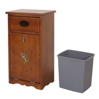 【Homelike】夏里園實木垃圾桶收納櫃 玄關櫃