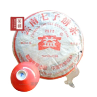 【茶韻】普洱茶2005年大益茶廠7572熟茶357g一餅 茶葉禮盒(附收藏盒x1)