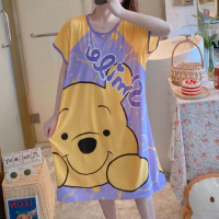 CN698 HK3008 Baju Tidur Daster Korea All Free Jumbo Size Cute Motif Lucu Imut Kartun Bahan Katun Mel