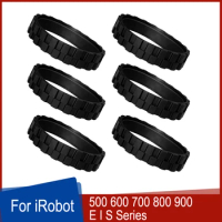 6pcs Tire Skin For iRobot Roomba Wheels 500 600 700 800 900 E I S Series Sweeping Robot Anti-Slip Tire Strip Vacuum Cleaner Part