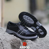 Sepatu Safety Boots Shoes Ujung Besi CH16 Premium Original Arboo Hitam