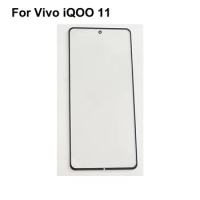 Parts For Vivo IQOO 11 touch Screen Outer LCD Front Panel Screen For Vivo IQOO11 Glass Lens Cover Without Flex Cable