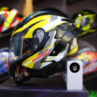 Mũ bảo hiểm Fullface ROC 03 Yamaha MxKing trắng vàng