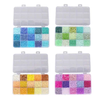 Craft Seed Beads Glass Seed Beads Plastic Box Packaging for Headwear