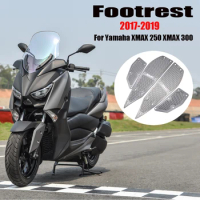 For Yamaha Xmax 300 Foot Pegs Plates X Max 300 Footrest Step Pads Xmax 300 for Yamaha Motorcycle Cnc Accessories