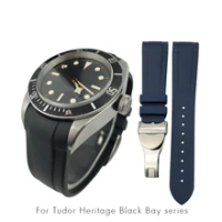 Rubber Watchband 22mm 20mm Silicone Watch Strap for Tudor Heritage Black Bay 1958 Pelagos Bracelet