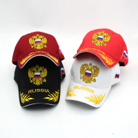 High-Quality Children's Cross-Border New Hat Russian Flag Embroidered Baseball Cap Unisex Outdoor Ca