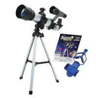 Kidrise 天文科學STEAM兒童60倍折射天文觀星望遠鏡：Amazing Telescope (連手機支架、觀星導覽書) 3000g