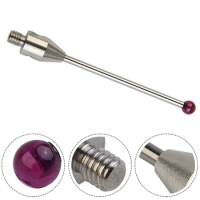 Accurate Measurement Touch Probe Styli, Thread, 4mm Rubine Ball, 50mm Long CMM Stylus Reliable and Long Lasting