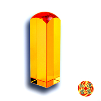 紅運當家 特優級 招財開運黃水晶 方形印章印材 (1.8 ×1.8 ×6 公分)