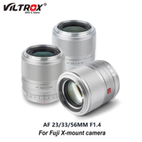 VILTROX 23MM 33MM 56MM F1.4 XF Auto Focus Camera Lens APS-C Portrait Wide Angle Large Aperture Len for Fujifilm Fuji X-Mount