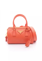 Prada Pre-Loved Prada SAFFIANO LUX Handbag Saffiano leather orange 2WAY