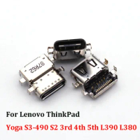2Pcs Charger DC Power Dock Connector Charging Port Plug USB Jack Type C For Lenovo ThinkPad Yoga S3-490 S2 3rd 4th 5th L390 L380