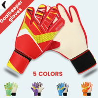 Kids Adults Size Latex Soccer Goalkeeper Gloves Professional Football Goalkeeper Gloves Strong Protection Football Match Gloves