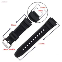 18mm Silicone Strap Band For casio AQS810W SGW300H MRW200H AEQ110W AE1000W WS200H W800H W216H W-215 Rubber Sports Watch Bracelet