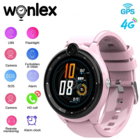 Wonlex Smart Watch Kids GPS WiFi Position Tracker Camera 4G Video Call SOS Anti-Lost Locator Smartwatch for Children KT26