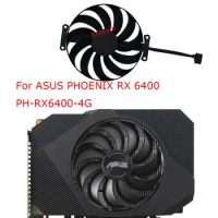 Graphics Card Fan,T129215BU,VGA Cooler,FDC10U12S9-C,For ASUS Phoenix RX 6400 GTX1650 OC Edition 4GB GDDR6 V2,Replace CF1010U12S