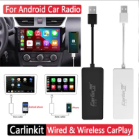 Carlinkit Wired &amp; Wireless CarPlay Wireless Android Auto Dongle Support Voice Assistant Hands-free Safe Driving Car Ariplay