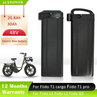Electric Bike Battery 48V 20.8Ah 30Ah Folding Ebike Batteries For Fiido T1 Cargo T1 Pro Fiido L3 L2 Fiido Q2 Battery