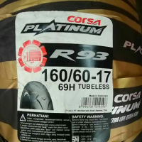 ⭐️2024 Corsa R93 160/60-17 tayar tanpa tiub Platinum