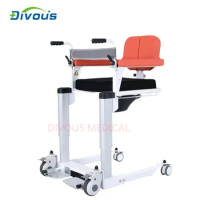 Hot Sale Electric Patient Lift Elderly Disabled Home Care Transfer Commode Chair Toilet Shower Chair Bath Wheelchair