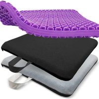 Gel Seats Cover Summer 2021 Silicone Cooling Ice Pad Cushions Non-Slip Breathable Honeycomb Gel Chair Cushion