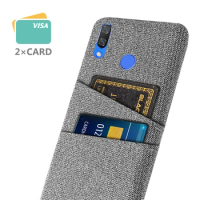 Luxury Fabric Dual Card Phone Cover, Case for Huawei Nova 3, 3i, Coque Funda, Nova3, Nova3i