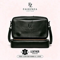 Faizenza Tas Tangan Pria Handbag Premium - Clutch Bag Pria Kulit Asli - Tas Selempang Cowok Keren - 