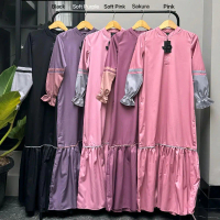 Gamis Journey Alya Dress Cantik Muslim Nyaman Toyobo Lebaran