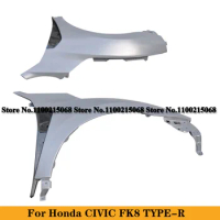 For Honda Civic 10TH FK8 Type-R Carbon Fiber Side Trims Car Fender Stickers Air Vent Cover Trim Auto Tuning