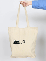 Tote Bag Wanita Lucu Aesthetic Resleting Bahan Kanvas Premium Untuk Goodie Bag Bisa Custom