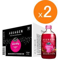 [COSCO代購5] W149307 AQUAGEN 蔓越莓葡萄海洋深層氣泡飲 330毫升 X 9瓶 2組