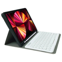 Powerway For iPad Pro 11吋平板專用圓座型藍牙鍵盤/皮套組(四代/三代/二代/一代)
