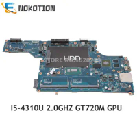 NOKOTION Laptop motherboard for Dell Latitude E5540 CN-02PXJY 02PXJY 2PXJY VAW50 LA-A101P SR1EE I5-4310U 2.0GHZ GT720M gpu