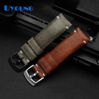 High quality genuine leather watch strap for Seiko Tudor replace Cowhide watch band 20/22mm watch bracelet brown gray watchstrap