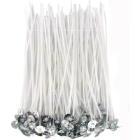 4" Cotton Candle Wick 100 Piece Pre-Waxed Candle Wicks for Candle Making,Thin Lx Wicks 10cm
