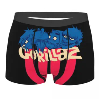 Cool Music Band Gorillaz Skateboard Man's Underpants, Highly Breathable printing High Quality Gift Idea