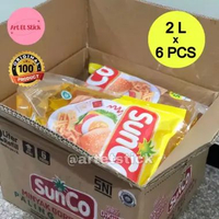 Minyak Goreng Sunco 2 Liter - 1 Dus Isi 6 Pouch