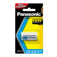 免運【Panasonic國際牌】CR123A 1B相機專用 藍色 3V鋰電池 1入 吊卡裝(公司貨)