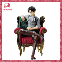 15cm Anime Attack On Titan Figure Levi Ackerman Action Figurine Cool Chair Model Statue Pvc Collection Decoration Doll Toy Gifts