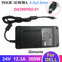 Original DA295PSO-01 AC Adapter Laptop Charger 24V 12.3A 300W For Dell PA-2 Series LED Monitor Power Supply