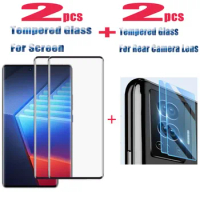 2pcs 3D Curved Tempered Glass for Vivo iQOO 10 Pro Neo 9 Pro Glass Full Screen Protector HD Film Camera Lens Protective Glass