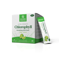 Natures Sunshine Chlorophyll Stick Packs: Lime Twist. Your Daily Detox- Reduce Bloat Control Odor Cl