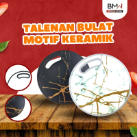 Talenan Bahan Plastik Bulat Motif Marmer Cutting Board Talenan Sayur Dan Daging Talenan Serbaguna Te