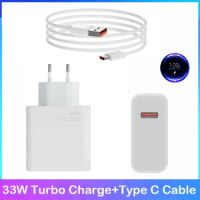 POCO X4 X5 pro 5G charger for xiaomi 33W EU fast turbo charge Type C cable For Redmi Note 11/ 11s/11 Pro/ 11E Pro Mi 6/ 6 Plus