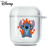 Disney Lilo &amp; Stitch Angel Earphones Case for Apple AirPods 2 1 AirPods Pro 2 Anti-fall Headphones Protective Cover Customizable